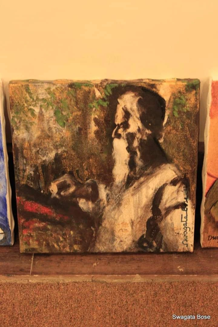 Portrait painting by Swagata Bose